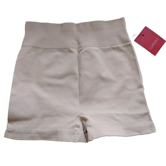 2 Capezio Shorts Seamless Rib Bike Dance Stretch Nylon Spandex Mid Rise XS/S - Picture 2 of 16
